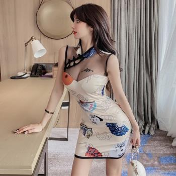 少女氣質中國風旗袍秋裝連衣裙
