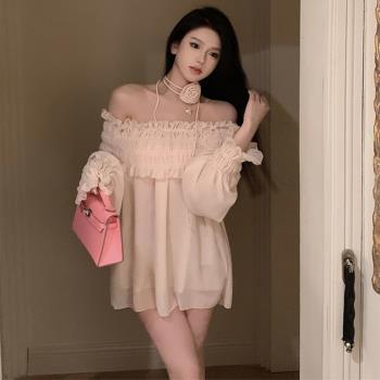 超仙性感小個子雪紡夏季連衣裙