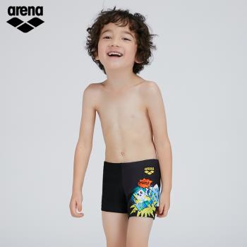 arena阿瑞娜兒童泳衣男童小孩子小朋友款泳褲平角版型運動游泳褲