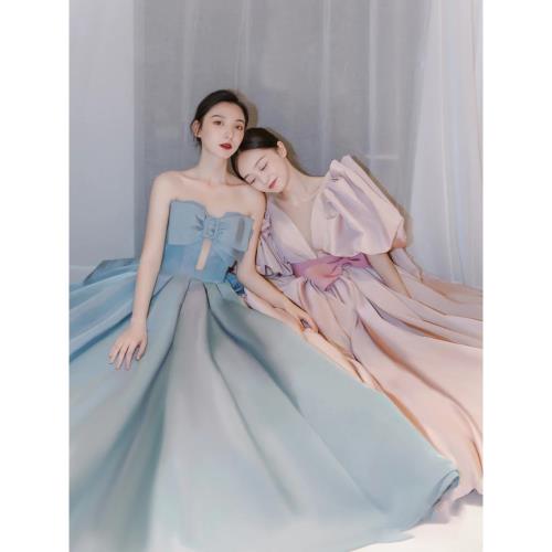 【女神婚紗禮服】 減齡公主風時尚名媛新娘晚禮服
