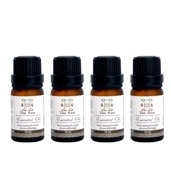 【Thai Scent 泰香】 100%純精油 10ml 高地天竺葵 天竺葵 雪松 馬鬱蘭 快樂鼠尾草