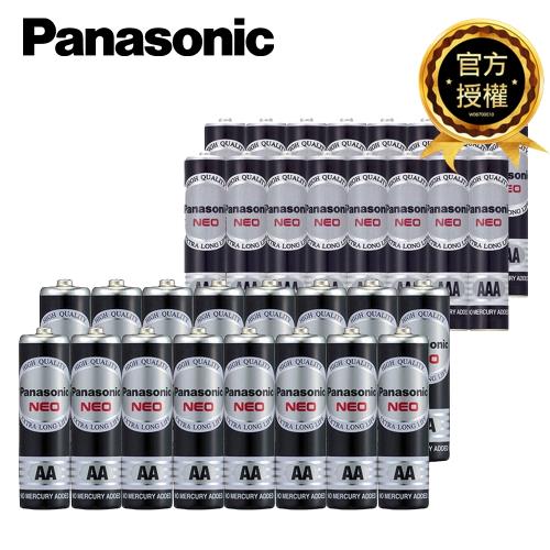 【國際牌Panasonic】碳鋅電池3號16顆+4號16顆(R6NNT/1.5V黑錳電池/乾電池/公司貨)-LINE
