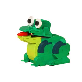 樂高適用動物益智玩具青蛙積木
