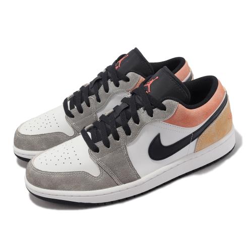 Nike 休閒鞋Air Jordan 1 Low SE 男鞋白黑橘飛人喬丹1代DX4334-008