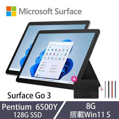 微軟Surface Go 3 觸控筆電10吋Pentium 6500Y/8G/128G/W11S [黑色鍵盤+