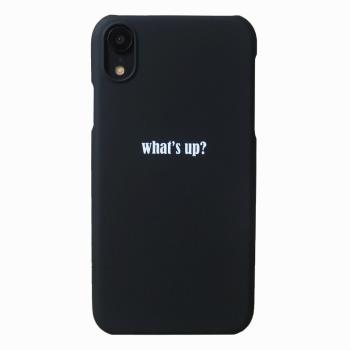 純黑色適用于iPhoneX英文文字手機殼蘋果XR散熱個性男薄半包硬殼