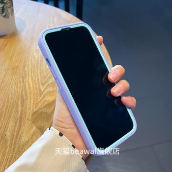 紫色三合一適用iphone14pro蘋果xsmax手機殼8plus雙層7加厚6s防摔XR液態硅膠13/12mini/11