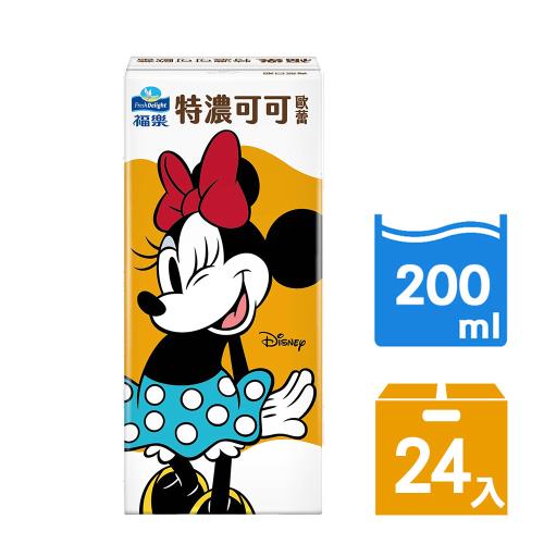 【福樂】迪士尼特濃可可歐蕾200mlx24入