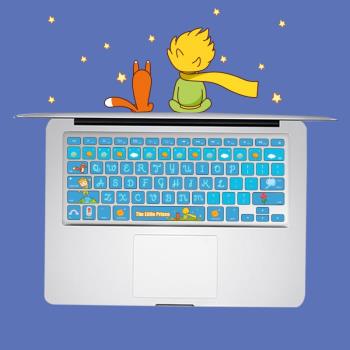 適用新MacBook矽膠鍵盤膜air13保護膜Pro14蘋果筆記本電腦小王子