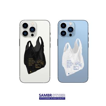 SAM塑料袋適用iphone14promax蘋果13pro簡約12情侶透明11手機殼軟