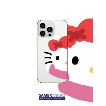 SAM貓咪適用iphone14PROMAX可愛蘋果13pro時尚12全包11透明手機殼
