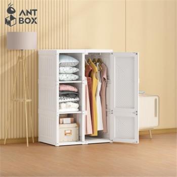 【ANTBOX 螞蟻盒子】免安裝折疊式衣櫃6格1桿