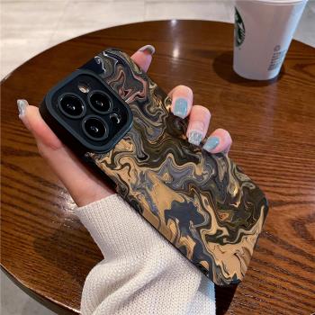 技芝 藝術油畫彩繪適用IPhone13promax蘋果15 12 14手機殼11防摔xs max皮質16高階X全包Plus矽膠套軟殼女小眾