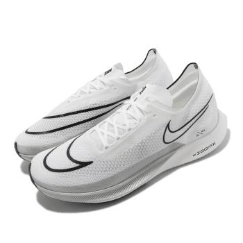 Nike 競速跑鞋 Zoomx Streakfly 男鞋 白 灰 針織鞋面 回彈 訓練 DJ6566-101