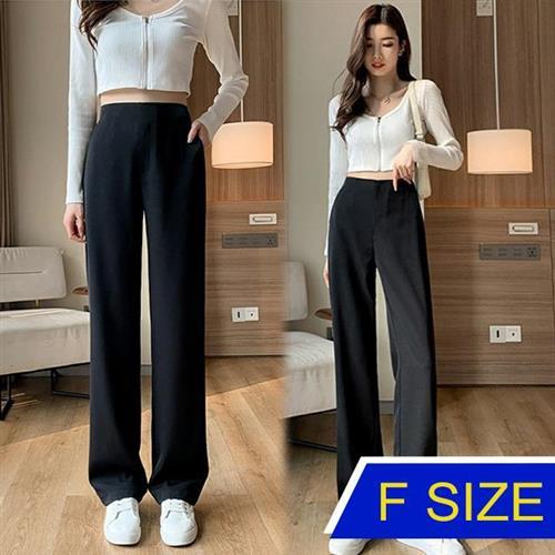 【韓國K.W.】奇幻旅行 寬鬆超親膚舒適女褲(涼感 寬褲 女褲 長褲 九分褲)