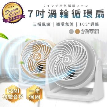 【DREAMSELECT】嘟嘟屋空氣循環扇( 7吋)風扇 循環扇 立扇 渦流循環扇 風扇 電風扇 大風扇 電扇 渦流扇