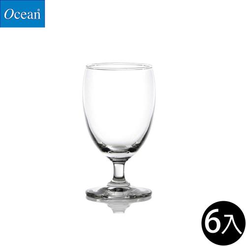 【Ocean】高腳水杯11oz-308ml/6入組- 標準杯系列