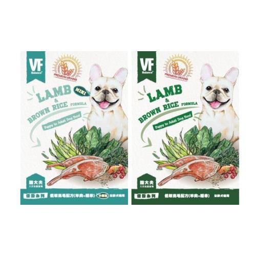 美國VF Balance魏大夫天然食譜寵糧優穀系列-低敏亮毛配方(羊肉+糙米) 500g