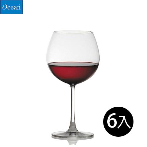 【Ocean】勃根地紅酒杯-650ml/6入組-麥德遜系列