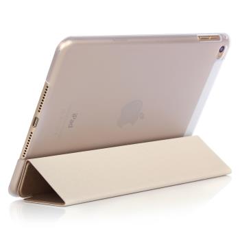 適用新款iPad mini5平板保護套 蘋果mini4 3/2三折支架皮套透明殼