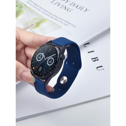 適用三星Galaxy watch4/3代表帶Gear s3/s2智能運動手表腕帶R380防水硅膠表帶20/22mm替換帶男女時尚通用配件