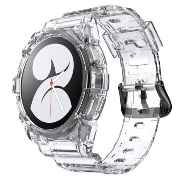 適用三星Samsung Galaxy Watch4/5手表保護軟殼一體表帶透明護套