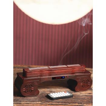藍牙古琴音樂機線香盒臥香爐家用室內香插香座茶室香薰爐音響擺件
