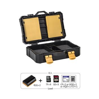 灃標相機鋰電池收納盒適用佳能5D4 80D尼康D850索尼a7m3單反通用保護內存sd卡盒FZ100 e6儲存卡整理盒LP-E6