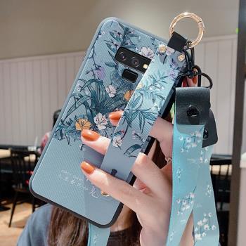適用於三星note9手機殼noet9腕帶鬧特9帶掛繩n9608支架neto9潮牌三星note9創意not9潮男女nt9耐臟sm-n9600防
