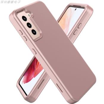 適用三星s21Plus皮革油矽膠磨砂雙面防摔手機殼s21Ultra螢幕保護