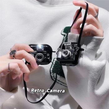 復古照相機適用于聯想lp40保護套lp40pro藍牙耳機套xt88殼可愛lp5