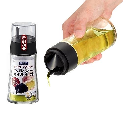 日本ASVEL油控式140ml調味油玻璃壺