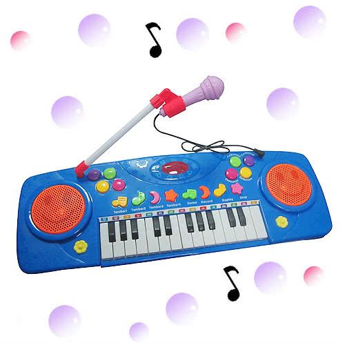 【多功能】微笑玩具麥克風電子琴