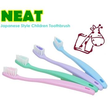 【台灣家樂潔】日式兒童牙刷x24入(四色隨機出貨) %台灣製造