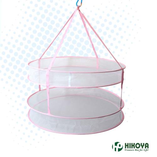 【HIKOYA】雙層加高防掉落曬衣網(直徑60*80cm)
