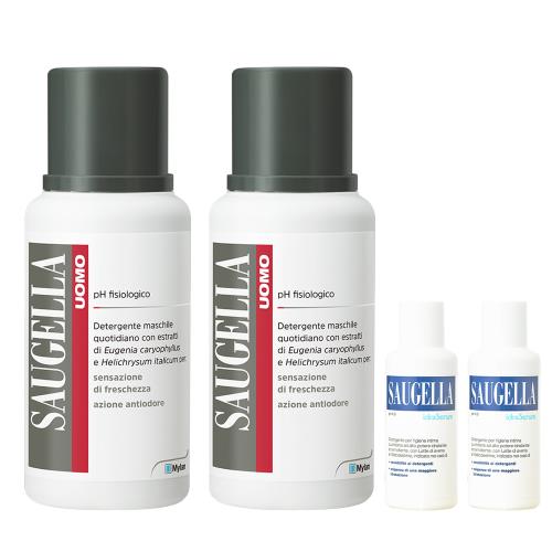 SAUGELLA賽吉兒 男性專用沐浴拿鐵200ml(2入特惠)