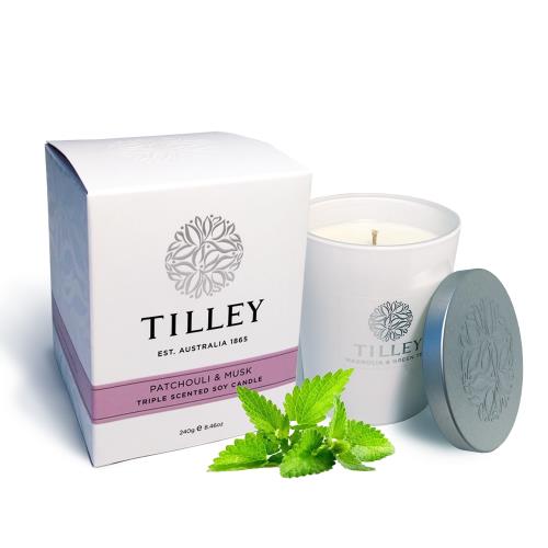 Tilley百年特莉 廣藿香香氛大豆蠟燭240g