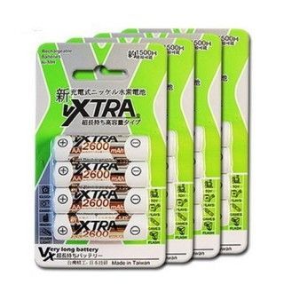 【VXTRA】3號高容量2600mAh低自放充電電池(16顆入)