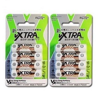【VXTRA】3號高容量2600mAh低自放充電電池(8顆入)