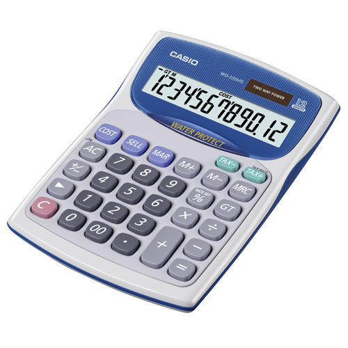 CASIO卡西歐  防水防塵型計算機WD-220MS