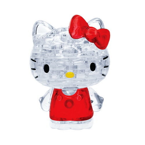《3D 立體水晶拼圖》Hello Kitty 凱蒂貓