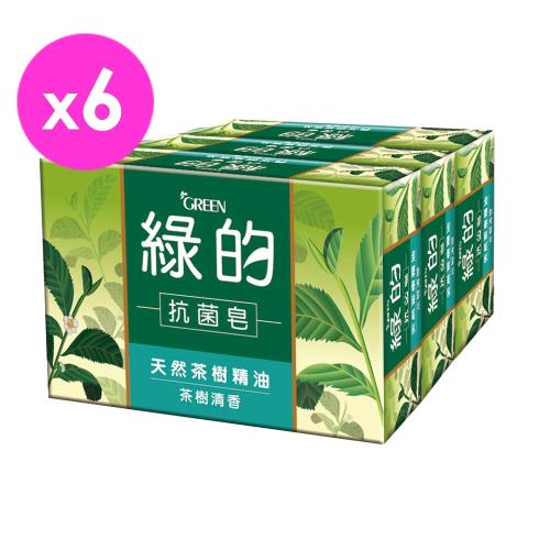 綠的GREEN 抗菌皂-茶樹清香(100g*3)*6入組