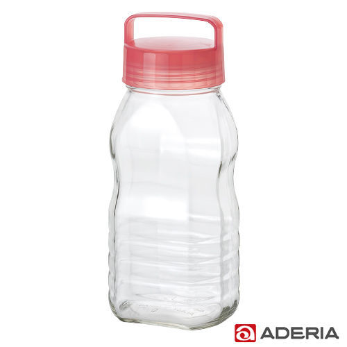 【ADERIA】日本進口長型醃漬玻璃罐2L(粉)