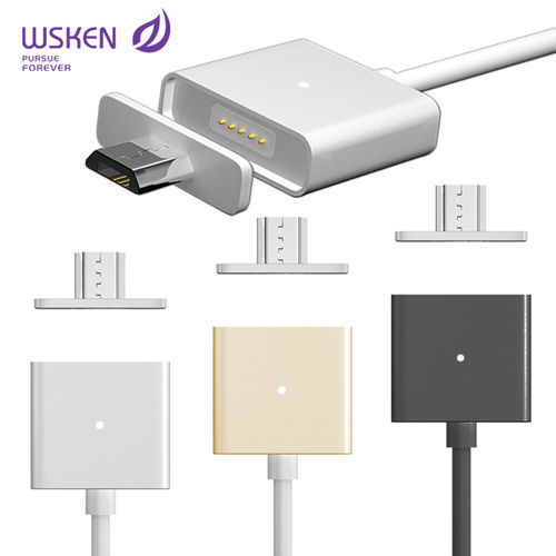 WSKEN鋁合金 磁吸充電線 Micro USB接頭 磁力充電線 傳輸線