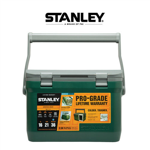 【美國Stanley】15.1L可提式超長效能保溫冰桶/野餐籃 -綠 (可攜水壺/做椅子) 