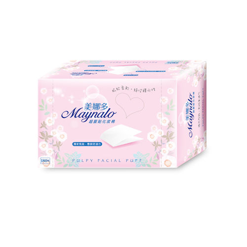 美娜多超服貼化妝棉 - 粉-紙纖  美容考試首選 (180片x24盒) 