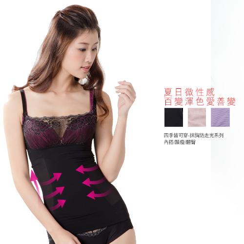 凱芮絲(S~XXL)MIT精品-春夏材質-2361抹胸塑身迷你裙 黑