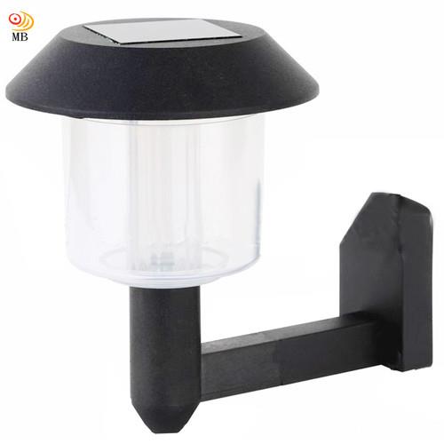 月陽黑帽太陽能燈充電自動光控LED庭園燈壁燈(5004B)