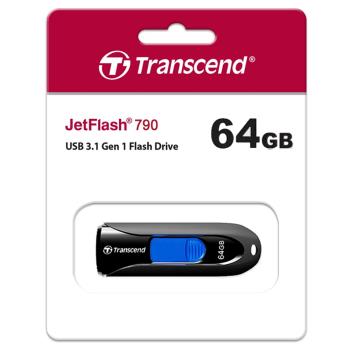 Transcend 創見 64GB JetFlash790 JF790K/64G 隨身碟 黑色