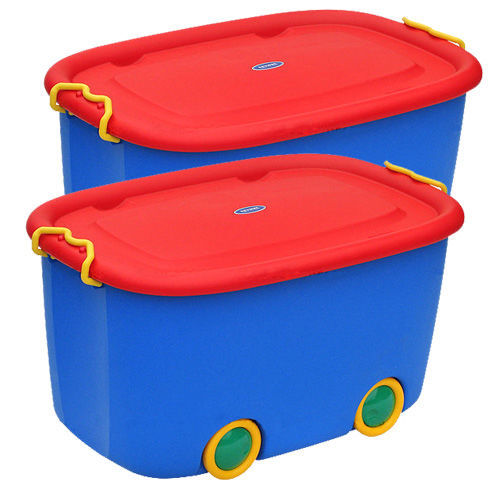 【U-SONA】大寶玩具滑輪整理箱(45公升) 2入